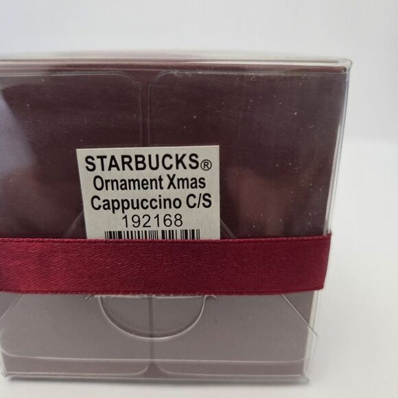 Starbucks Coffee Christmas Cappuccino Cup Ornament Wish Joy Love - Picture 4 of 6